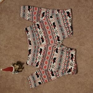 Fair Isle Fluffy Pants